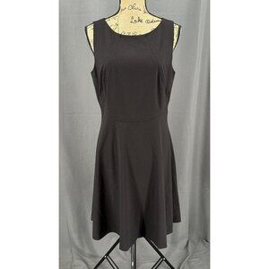 Tahari Dress Woman Sz 10 Black Zipper Sleeveless Midi‎ Lined Career Business